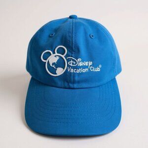Disney Vacation Club Hat Baseball Cap Adjustable Strap Back Blue Member